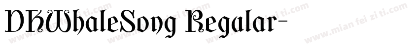 DKWhaleSong Regular字体转换
